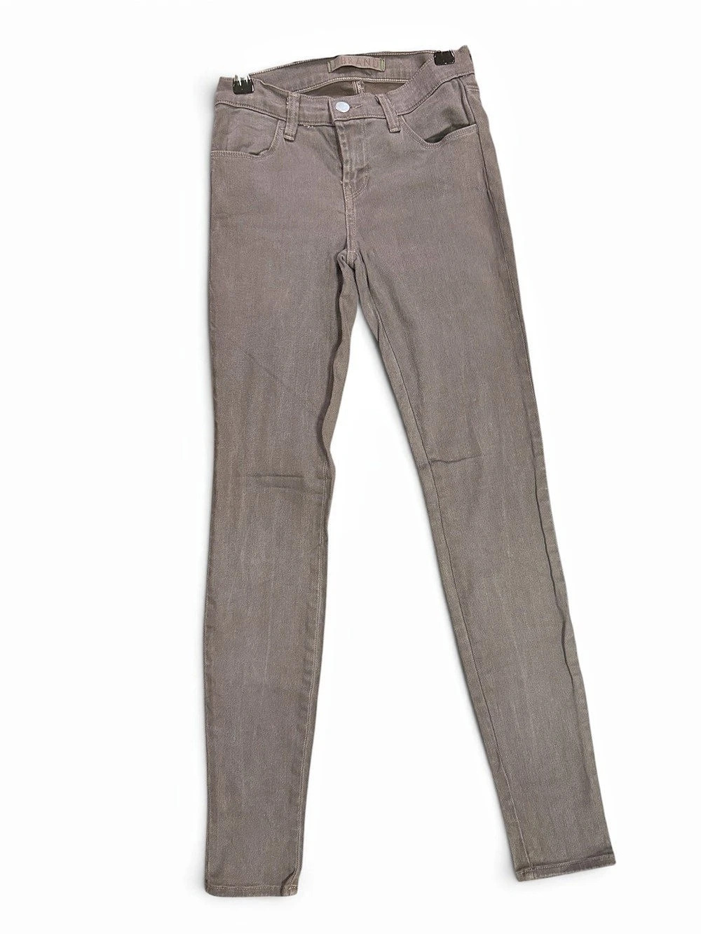 J Brand Mid Rise Super Skinny Jeans Waist 24 Gray